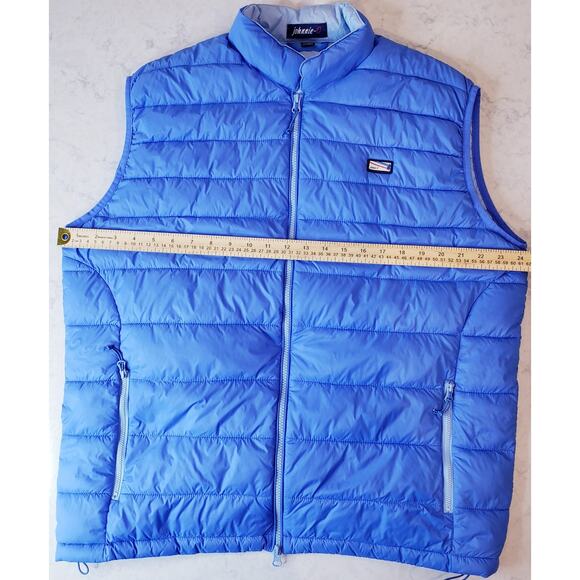 JOHNNIE-O Hudson Quilted Puffer Vest JMVT1160 Packable Men's Size XL Blue - Picture 10 of 11